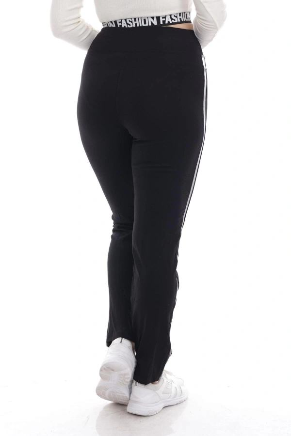 WOTTO ÇELİK DERİ ŞERİTLİ TAYT