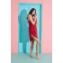 Pijamoni Milan Kumaş Likralı Gecelik 7635-2 - Kırmızı