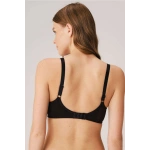 Koza Kadın Pamuklu Boş Kap Balensiz Lohusa Emzirme Sütyeni - Siyah