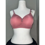 Nergiz Kadın C Cup Çizgi Desenli Toparlayıcı Gül Kurusu Sütyen