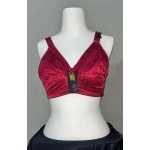 Nergiz Kadın C Cup Penye Kumaş Balensiz Bordo Sütyen