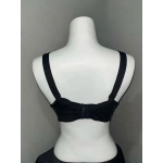 Nergiz Kadın C Cup Penye Kumaş Balensiz Siyah Sütyen