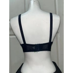 Nergiz Kadın C Cup Fitilli Kumaş Toparlayıcı Lacivert Sütyen