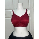 Nergiz Kadın C Cup Fitilli Kumaş Toparlayıcı Bordo Sütyen