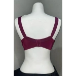 Nergiz Kadın C Cup Penye Kumaş Balensiz Mürdüm Sütyen