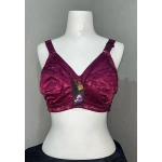 Nergiz Kadın C Cup Penye Kumaş Balensiz Mürdüm Sütyen