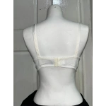 Nergiz Kadın C Cup Pamuklu Dantel Detaylı Toparlayıcı Ekru Sütyen