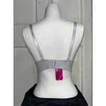 F.K Kadın Fitilli Dolgulu ve Balenli Gri Sütyen