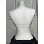 F.K Kadın C Cup Desteksiz ve Balenli Lazer Kesim Ekru Sütyen