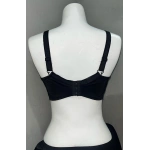 F.K Kadın Tül Detaylı Balensiz Toparlayıcı Siyah Sütyen