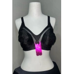 F.K Kadın Tül Detaylı Balensiz Toparlayıcı Siyah Sütyen