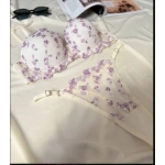 Arona Kadın Destekli Brode İşlemeli Beyaz Zarif Sütyen Takımı