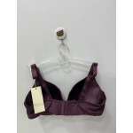 Belvü Kadın C Cup Desteksiz Balenli Boş Kap Micro Mürdüm Sütyen