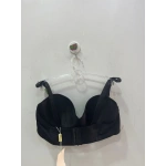 Belvü Kadın C Cup Straplez Dolgusuz Mikro Kumaş Siyah Sütyen - 1110