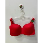 Belvü Kadın C Cup Mikro Dolgusuz Straplez Kırmızı Sütyen