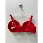 Belvü Kadın C Cup Mikro Dolgusuz Straplez Kırmızı Sütyen