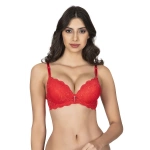 Belvü Dantelli Dolgulu Sütyen 1112- Kırmızı