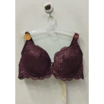 BELVÜ DANTELLİ İÇİ BOŞ SÜTYEN-mor