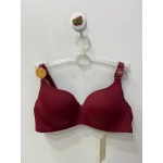 Belvü Kadın Desteksiz Balenli Boş Kap Micro Bordo Sütyen