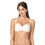 BELVÜ Straplez Dolgulu Mikro Tulum Sütyen 1110 -Ekru