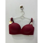 Belvü Kadın Straplez Balensiz Double Dolgulu Bordo Sütyen