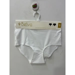 BELVÜ Kadın Yüksek Bel Lazer Kesim Beyaz Külot