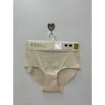 BELVÜ YÜKSEK BEL LAZER KESİM KİLOT-kum bej