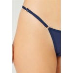COTONHİLL Lacivert %90 Pamuklu Beli Ayarlanır Kadın Tanga Kilot