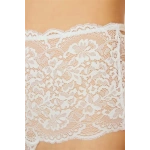 COTTONHİLL Dantelli Lastik Detaylı Yüksek Bel Kadın Külot-EKRU