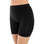 Cottonhill Premium - Kadın Ultra-Rahat Seamless Yüksek Bel Uzun Paça Boxer-SİYAH