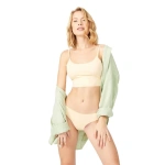 COTTONHİLL Siyah Klasik Basic Lazer Kesim Kadın Bikini Külot-0462-TEN