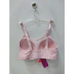 FK FK Önü Dantelli Fitilli Desteksiz ve Balensiz Sütyen-Pudra