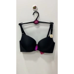 F.K Lazer Kesim Dolgusuz C Cup Siyah Sütyen - 505