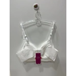 FK Lazer Kesim Balensiz Süngeri Çıkabilen Agraflı Beyaz Sütyen-1241