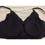 FK Lazer Kesim Balensiz Süngeri Çıkabilen Agraflı Siyah Sütyen - 1241