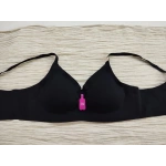 FK Lazer Kesim Balensiz Süngeri Çıkabilen Agraflı Siyah Sütyen - 1241