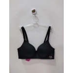 FK Lazer Kesim Desteksiz ve Balensiz Sütyen-Siyah