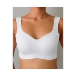 FK Lazer Kesim Pedli Seamless Bralet Sütyen-BEYAZ