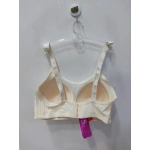 FK Önü Dantelli Fitilli Desteksiz ve Balensiz Sütyen-Ekru