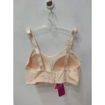 FK Önü Dantelli Fitilli Desteksiz ve Balensiz Sütyen-Ten