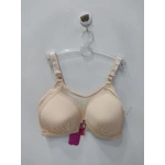 FK Önü Dantelli Fitilli Desteksiz ve Balensiz Sütyen-Ten