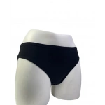 KOLCU 3 LÜ BAYAN LYCRALI BİKİNİ KİLOT-SİYAH