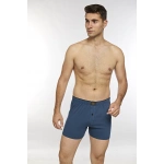 KOLCU Önü Düğmeli Erkek Havlu Bel Boxer K13230 - İNDİGO