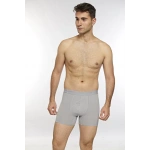 KOLCU Erkek Likralı Boxer K1340-Gri
