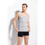 Kolcu Erkek Penye %100 Pamuklu Premium Kalite Atlet K1100 - GRİ