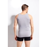 Kolcu Erkek Penye %100 Pamuklu Premium Kalite Atlet K1100 - GRİ