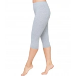 Kolcu Kadın Elastan Kapri Tayt 454 - Gri