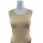 KOLCU Kadın Pamuklu Likralı Kalın Askılı Ten Atlet - KB2541