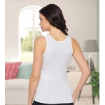 KOLCU RİBANA BAYAN KALIN ASKILI ATLET-KB410-BEYAZ