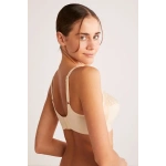 Kom Kadın Barbara Telsiz Kapsız Dantelli Toparlayıcı Sütyen Ten